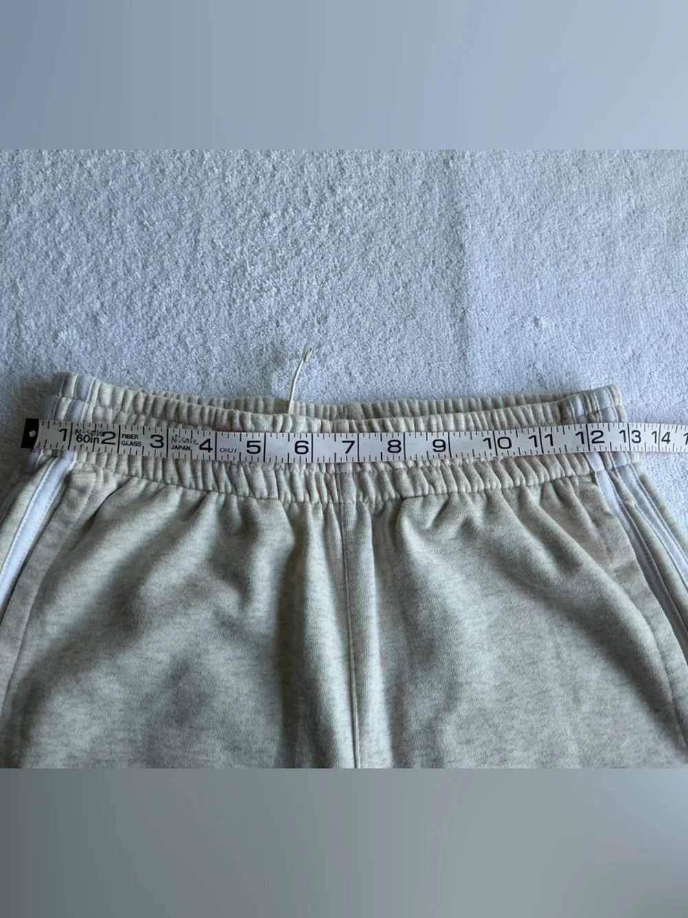 adidas Kids Light Gray Wide-Leg Sweatpants with White Stripes